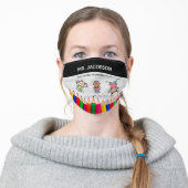 Custom Teacher Adult Cloth Face Mask (Worn)