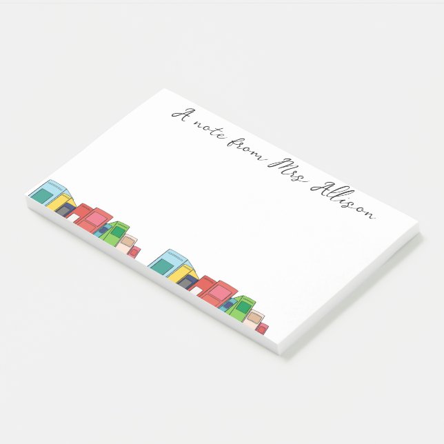 Custom Teacher Appreciation Gift Sticky Notes  (Angled)