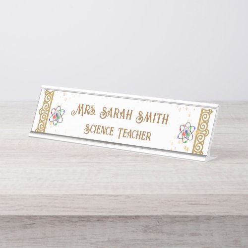 Custom Teacher Desk Sign Plate - 2026 Gift
