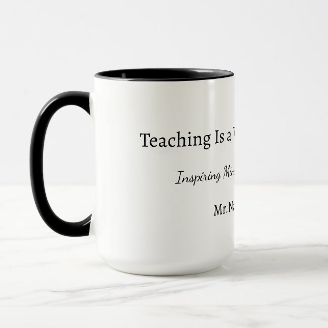 Custom Teacher Gift Mug  (Left)