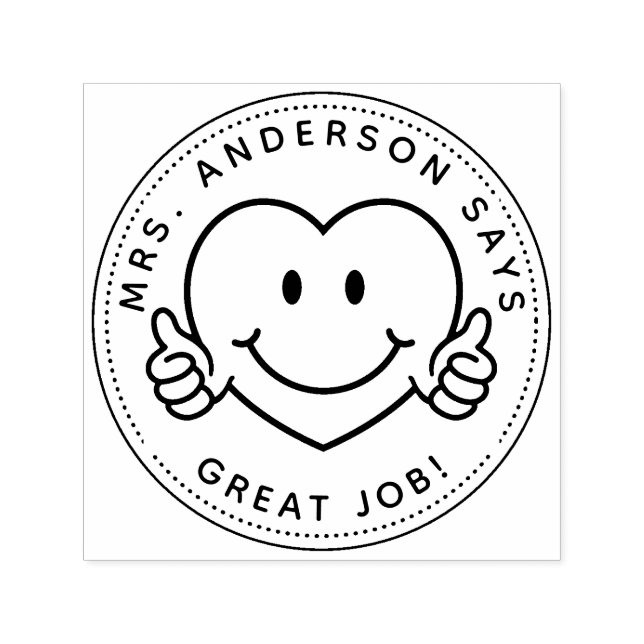 Custom Teacher Gift Stamp Back To School (Design)