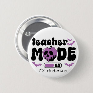 Custom Teacher Halloween Teacher Mode On Button