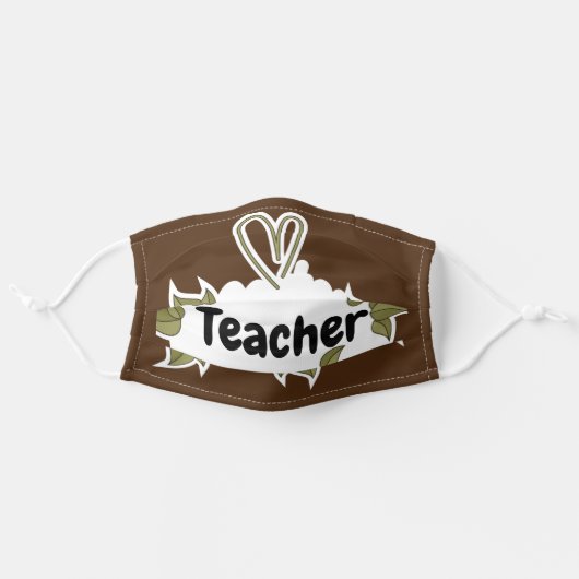 Custom Teacher Mask (Front, Unfolded)