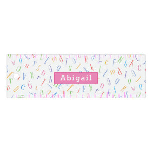 Custom Teacher Name - Alphabet Pattern  Ruler