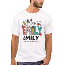 Custom Teacher Name Design – Colorful “Mrs. Emily”