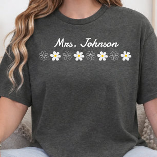 Custom Teacher Name Personalized Teacher Team Gift T-Shirt