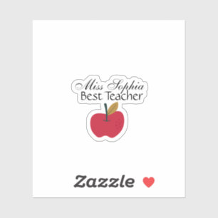 Custom Teacher Name Sticker Teacher Appreciation