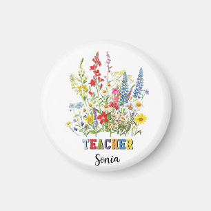 Custom teacher name,teacher name,Personalized Gift Magnet
