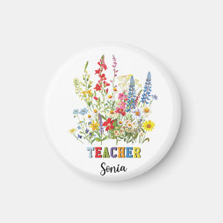 Custom teacher name,teacher name,Personalized Gift Magnet