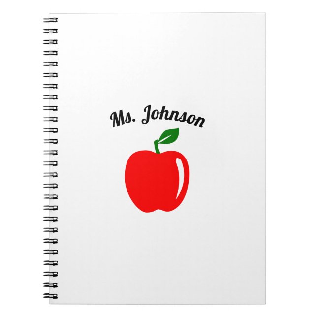 Custom Teacher  Notebook (Front)