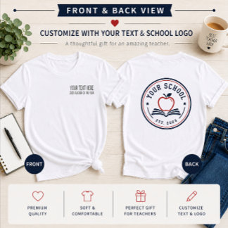 Custom Teacher of the Year T-Shirt Tri-Blend Shirt