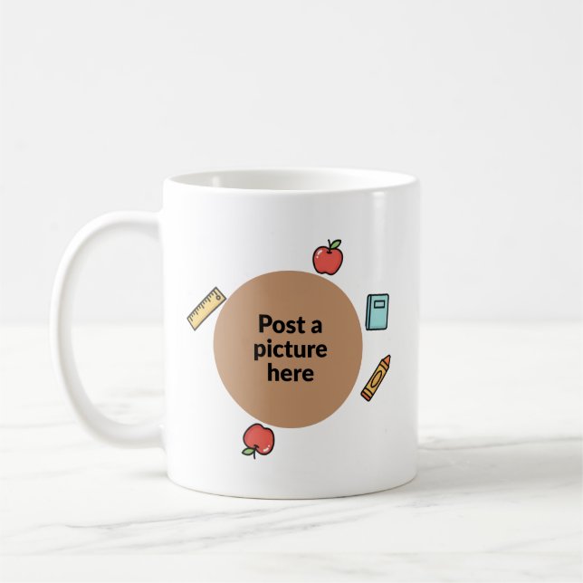 Custom Teacher Photo Mug (Left)