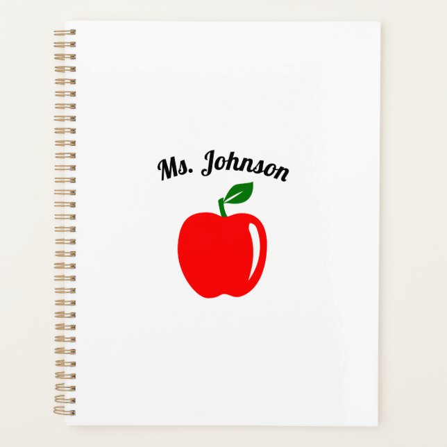 Custom Teacher Planner (Front)