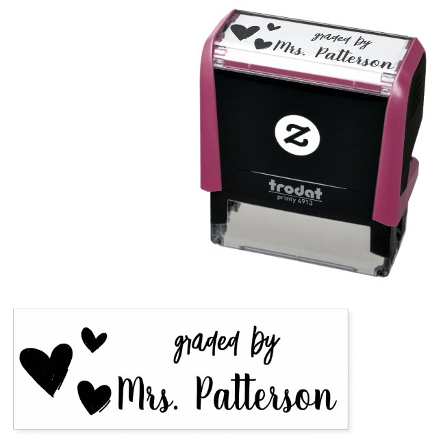 Custom Teacher  Self-inking Stamp (In Situ)
