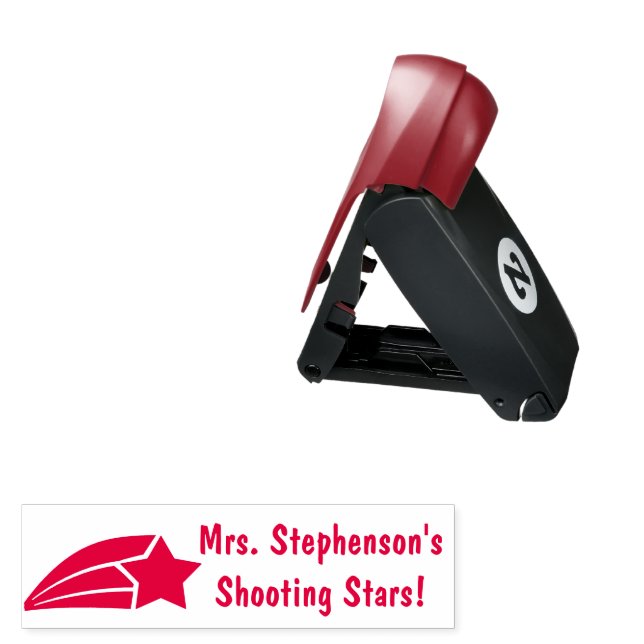 Custom Teacher Shooting Star Reward Stamp (Open with Design)