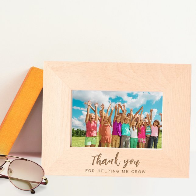 Custom teacher thank you gift Engraved Photo Frame Frames (Creator Uploaded)