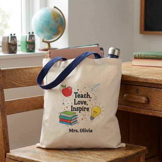 Custom Teacher Tote Bag Personalized Teacher Work  (Creator Uploaded)