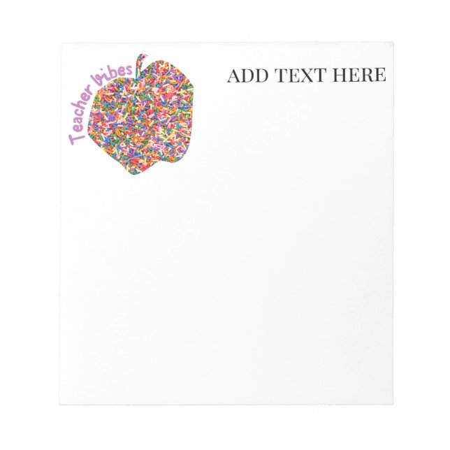 Custom Teacher Vibes Notepad (Front)