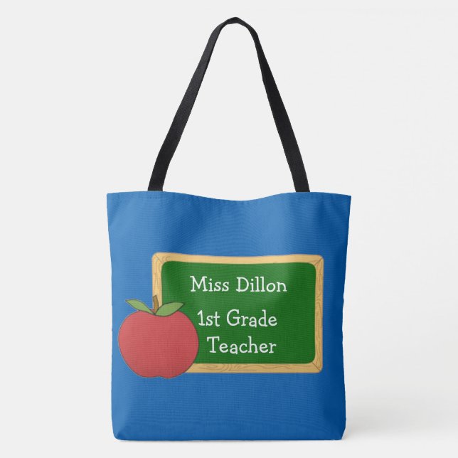 Custom Teacher's Tote Bag (Back)