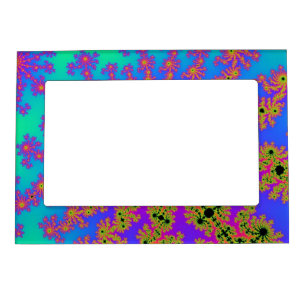 Custom Teal Pink Burst Picture Frame