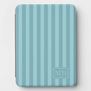 Custom Teal Seafoam Ocean Blue Green Striped Kindle Cover