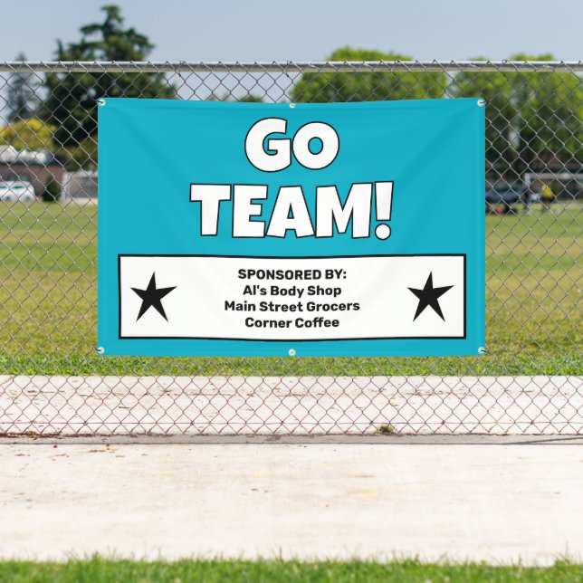 Custom Teal Team Banner (Insitu)