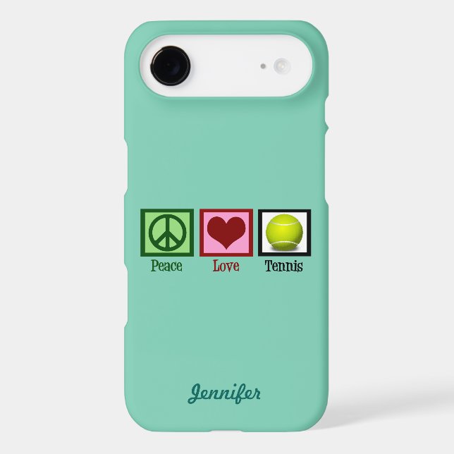 Custom Teal Tennis Case-Mate iPhone Case (Back)
