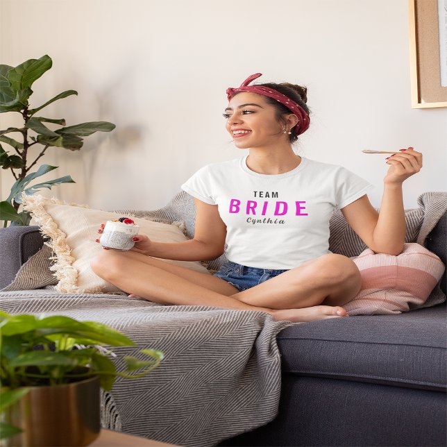 Custom Team Bride  T-Shirt (Creator Uploaded)