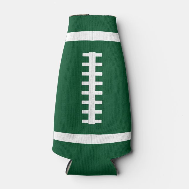 Custom Team Color & Name Football Bottle Sleeve Bottle Cooler (Front)