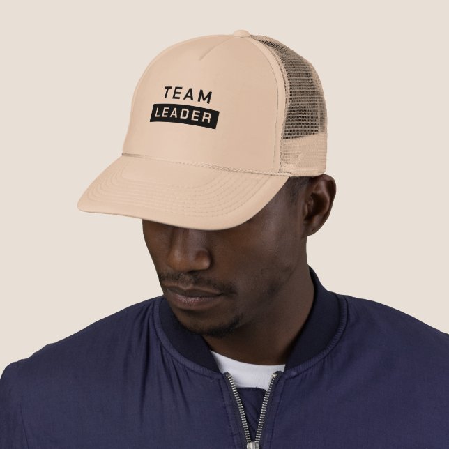 Custom Team Leader Trucker Hat for Group Events (In Situ)
