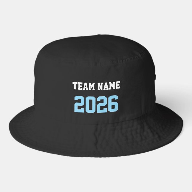 CUSTOM TEAM NAME 2026 PERSONALIZED GIFT BUCKET HAT (Front)