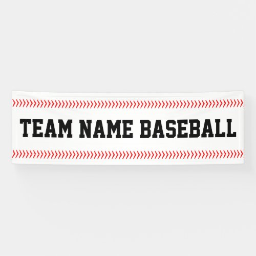 Custom Team Name Baseball Outfield Fence Banner