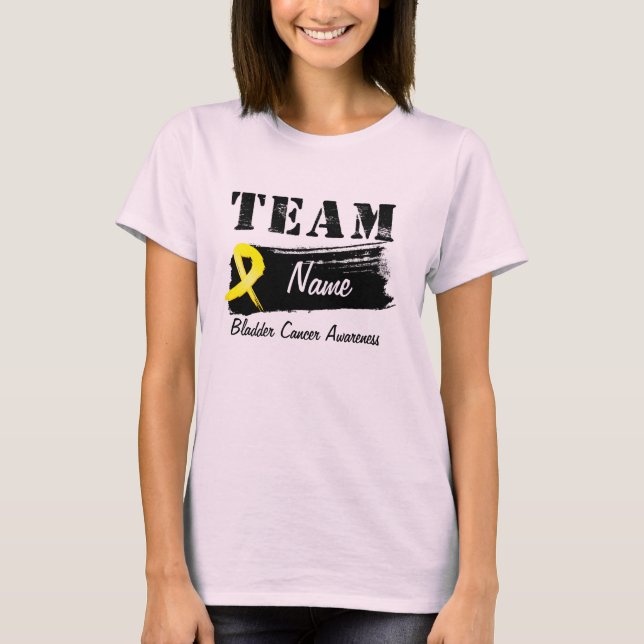Custom Team Name - Bladder Cancer T-Shirt (Front)