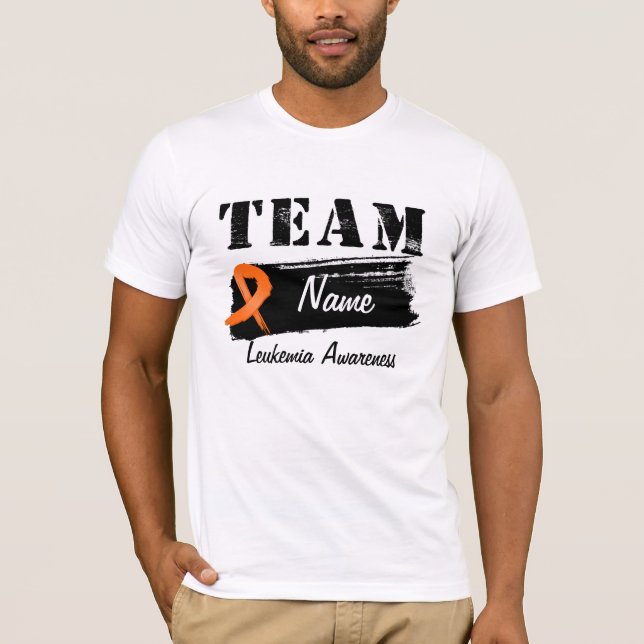 Custom Team Name - Leukemia T-Shirt (Front)