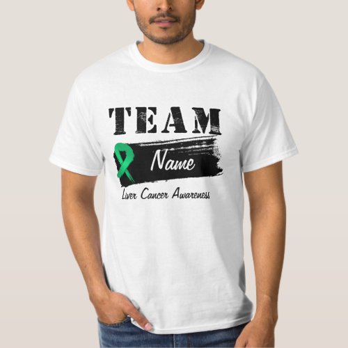 Custom Team Name _ Liver Cancer T_Shirt