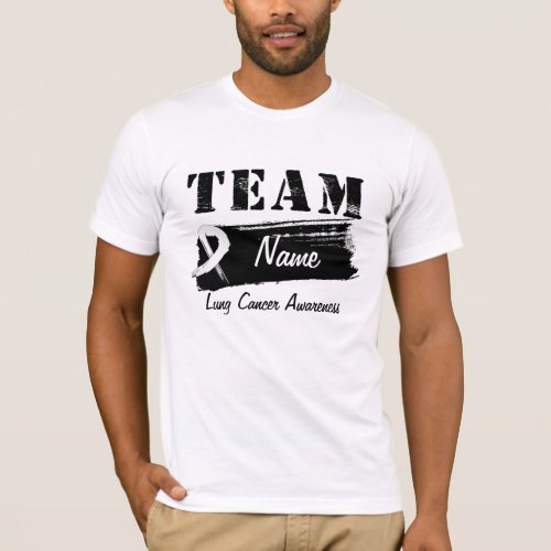 Custom Team Name _ Lung Cancer T_Shirt