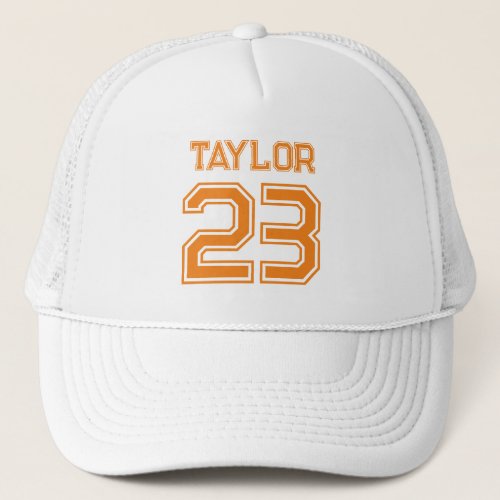 Custom Team Name Number Soccer Baseball Jersey Trucker Hat