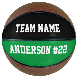 Custom Team Name, Player Name, Number and Color Basketball