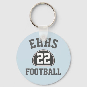 Custom Team Pride Team Name and Number/Class Year Keychain