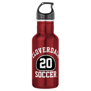 Custom Team Pride Team Name and Number/Class Year Stainless Steel Water Bottle