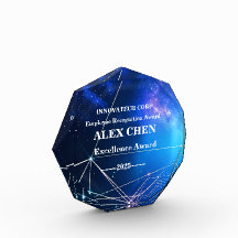 Custom Tech Corporate Acrylic Award Employee Recog