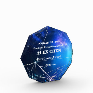 Custom Tech Corporate Acrylic Award Employee Recog