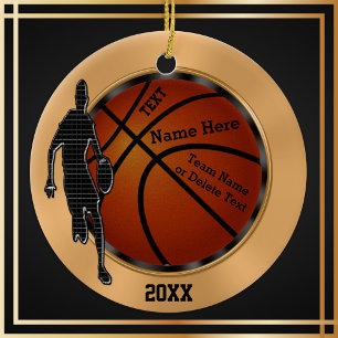 Custom Techno Meets Vintage Basketball Ornaments