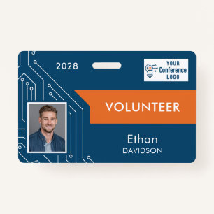 Custom Technology Summit Volunteer Photo ID Badge