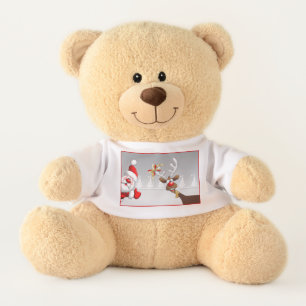 Custom Teddy Bear Merry Christmas Stuffed Animal
