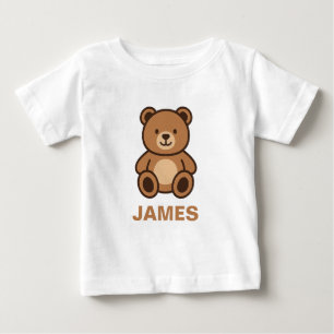 Custom Teddy Bear Name Design Personalized gift Baby T-Shirt