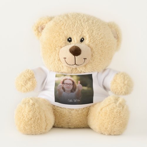 Custom teddy bear Photo and Text Teddy Be