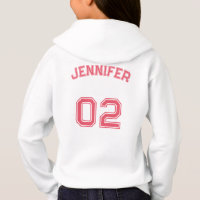 Custom Teen Toddler Kids Girl Name Jersey Number