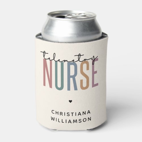 Custom Telemetry nurse Telemetry Nursing Gifts Can Cooler