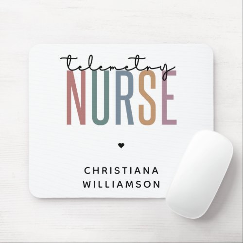 Custom Telemetry nurse Telemetry Nursing Gifts Mouse Pad